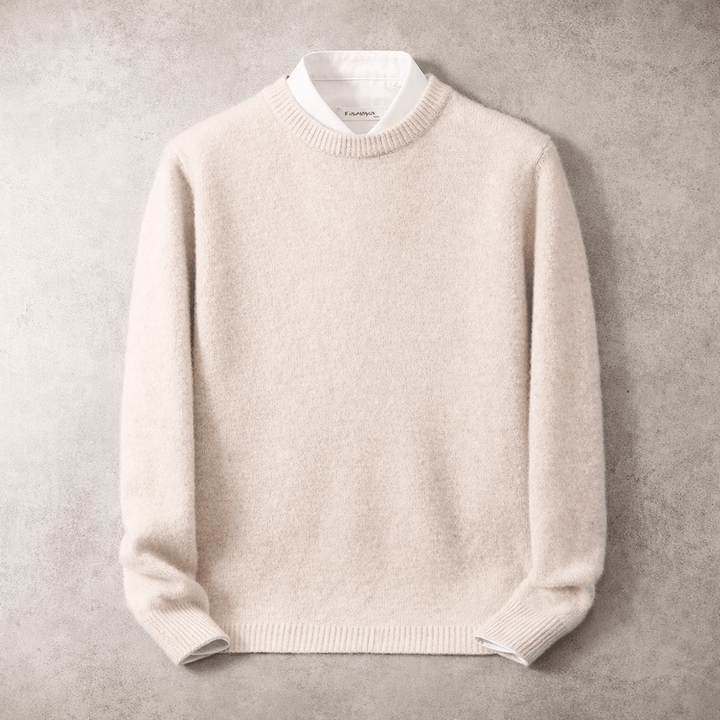 RIBBED CREW NECK SWEATER FOR MEN