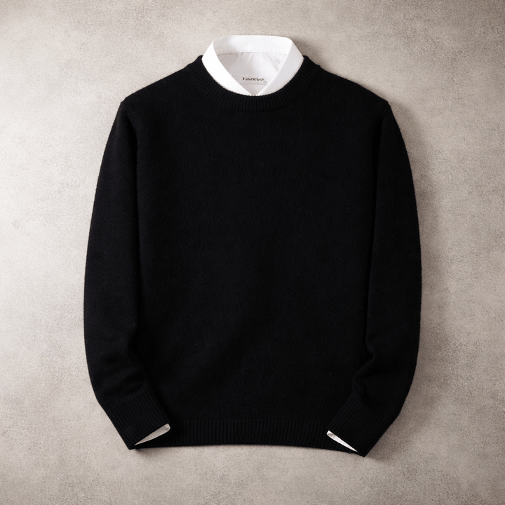 RIBBED CREW NECK SWEATER FOR MEN
