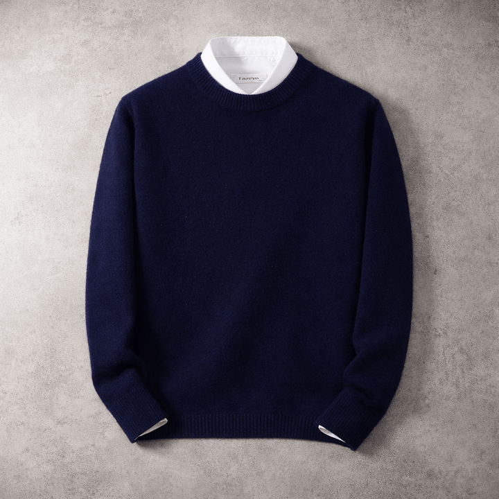 RIBBED CREW NECK SWEATER FOR MEN