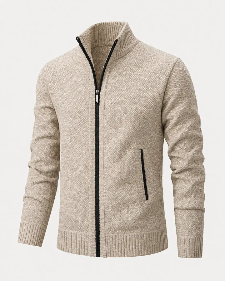 Men's Knit Zip Collar Sweater