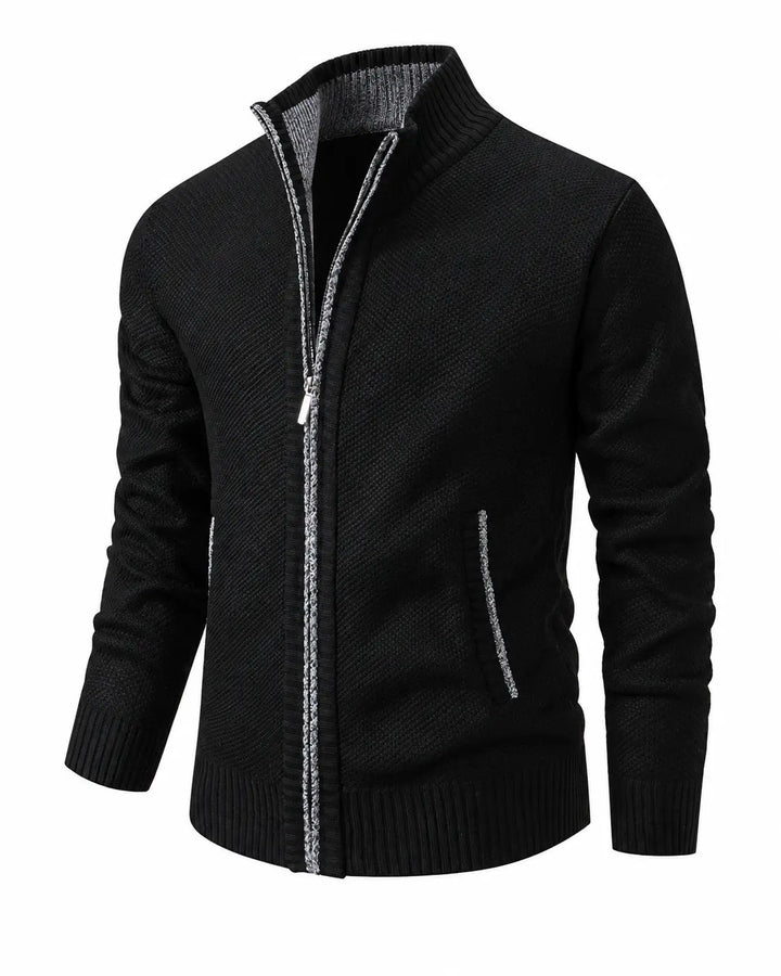 Men's Knit Zip Collar Sweater
