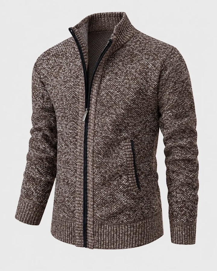 Men's Knit Zip Collar Sweater