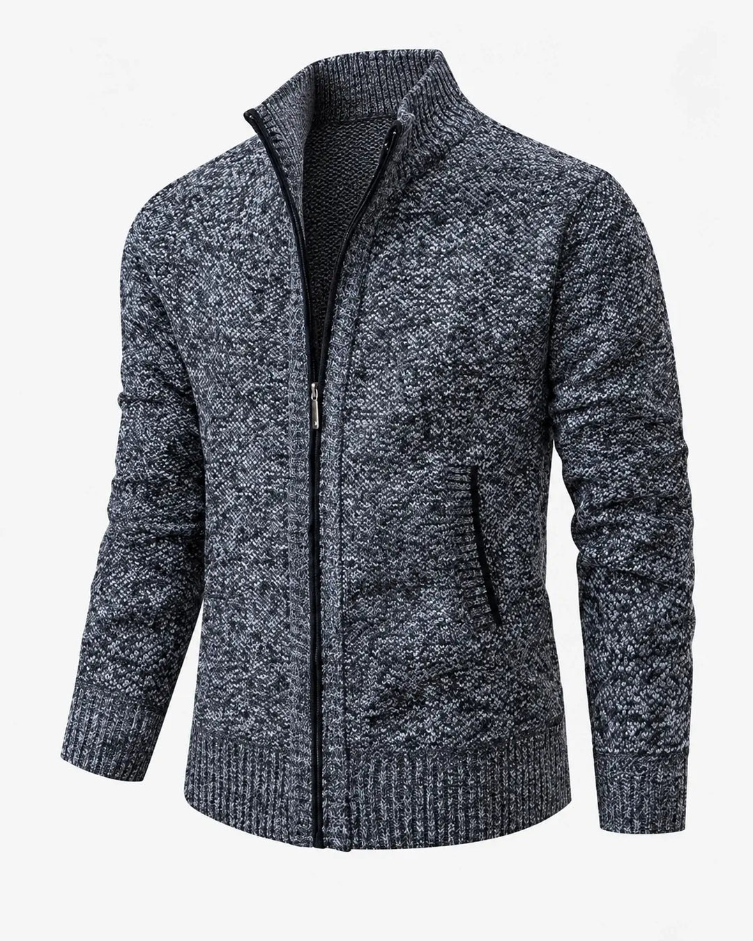 Men's Knit Zip Collar Sweater