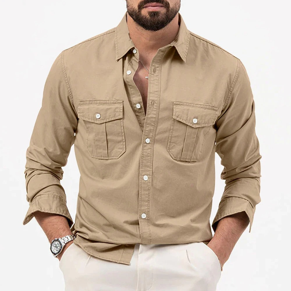 Men's Wrinkle Resistant Button Shirt