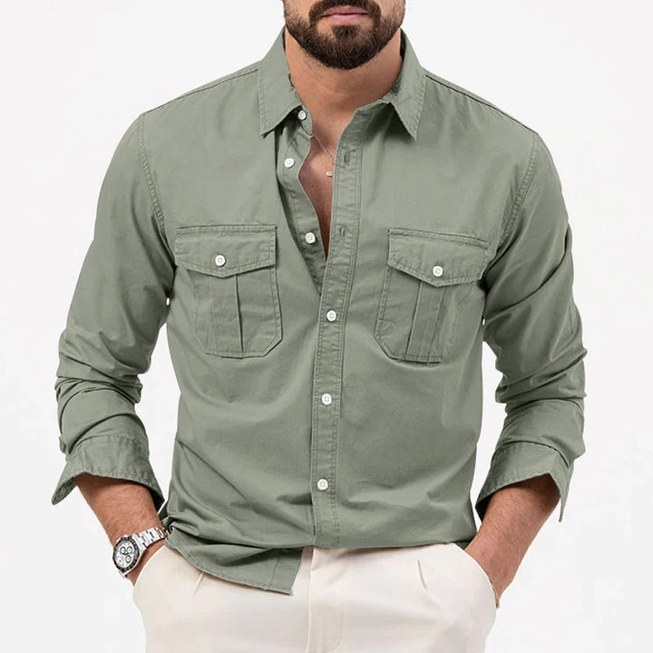 Men's Wrinkle Resistant Button Shirt