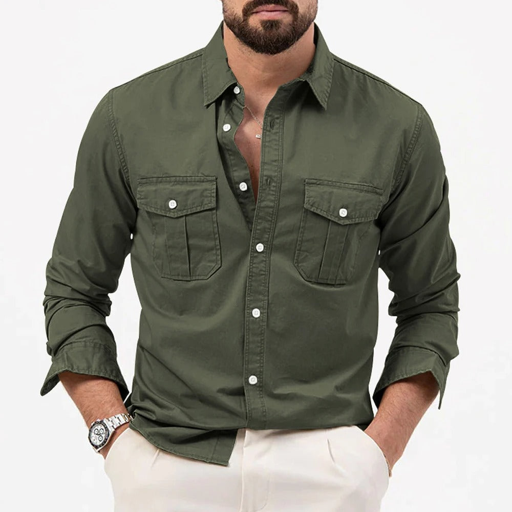 Men's Wrinkle Resistant Button Shirt