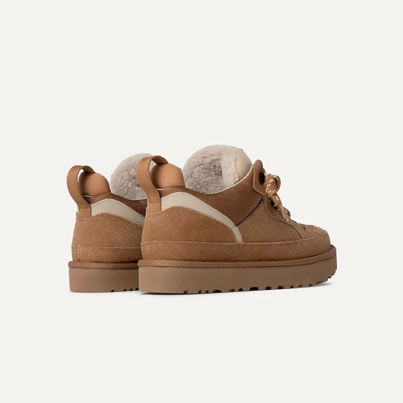 Women’s Fleece-Lined Suede Platform Winter Sneakers