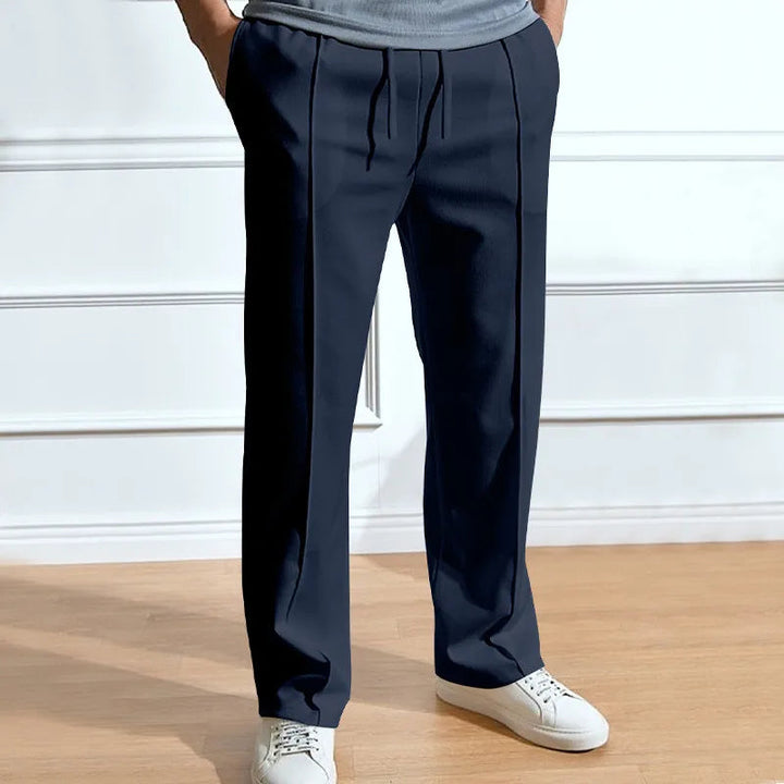 SLIM FIT DRAWSTRING TROUSERS FOR MEN