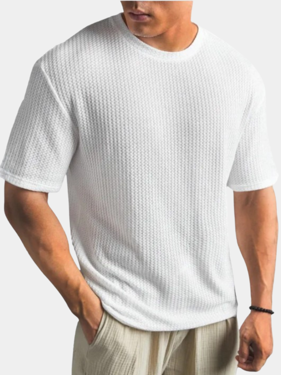 SOLID CREW NECK T SHIRT FOR MEN