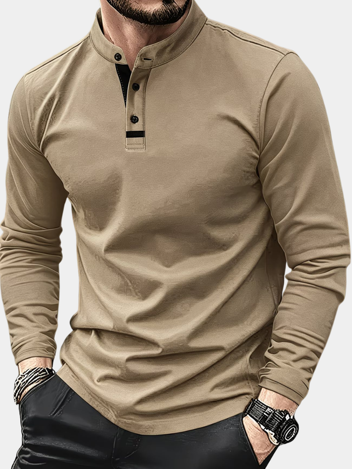 Men's Button-Up Polo Shirt