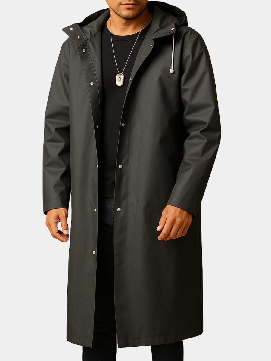Men's Long Raincoat