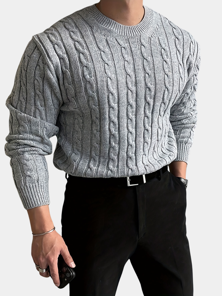 Men's Twisted Knit Sweater