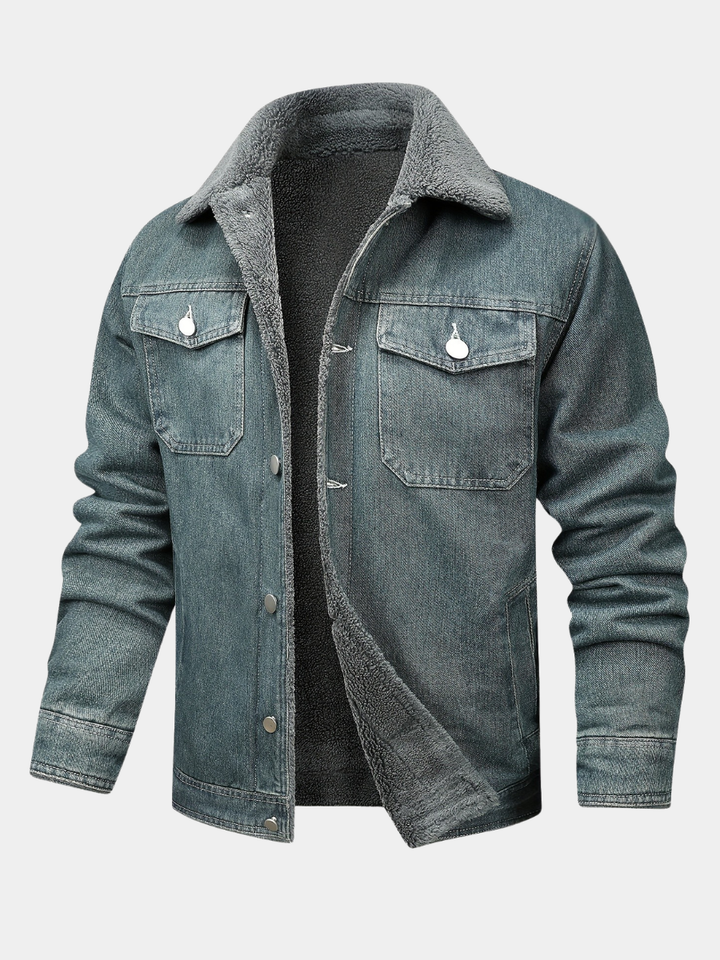Men's Warm Denim Jacket