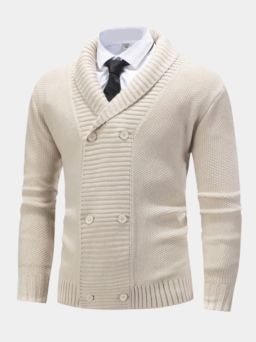 Men's Ribbed Knit Cardigan