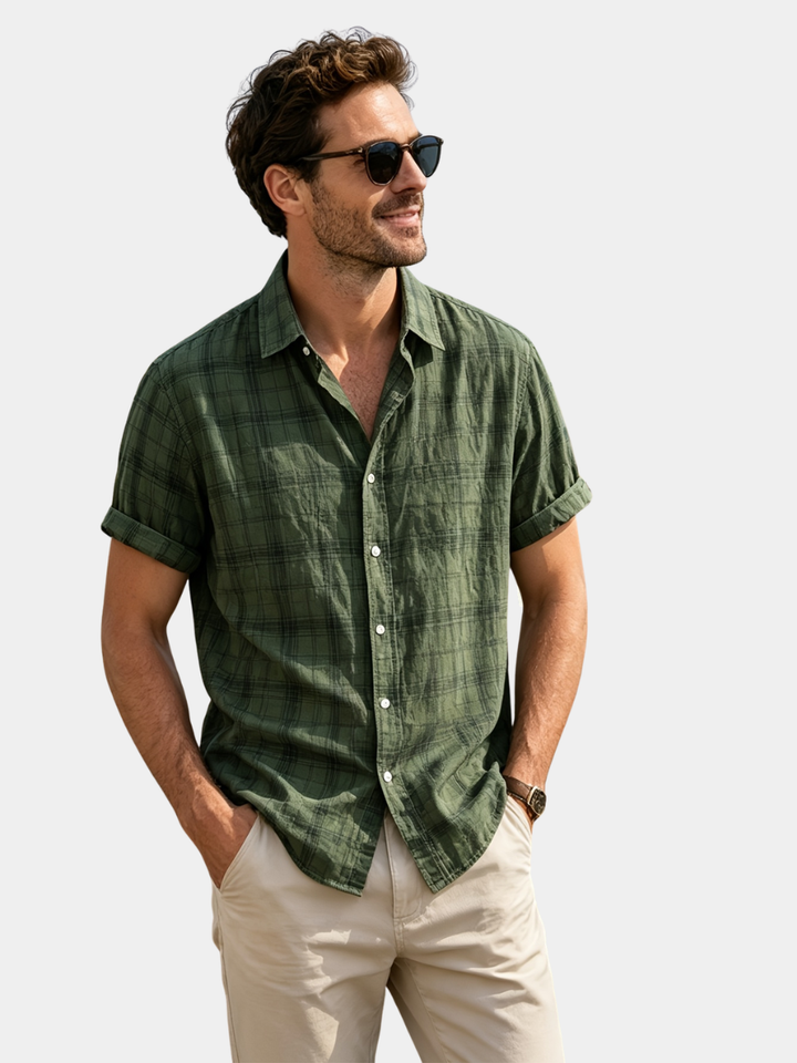 Men's Plaid Woven Shirt
