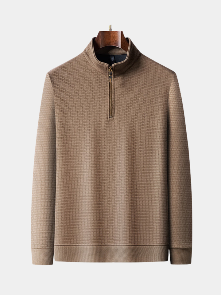 Men's Silk Quarter Zip PUllover