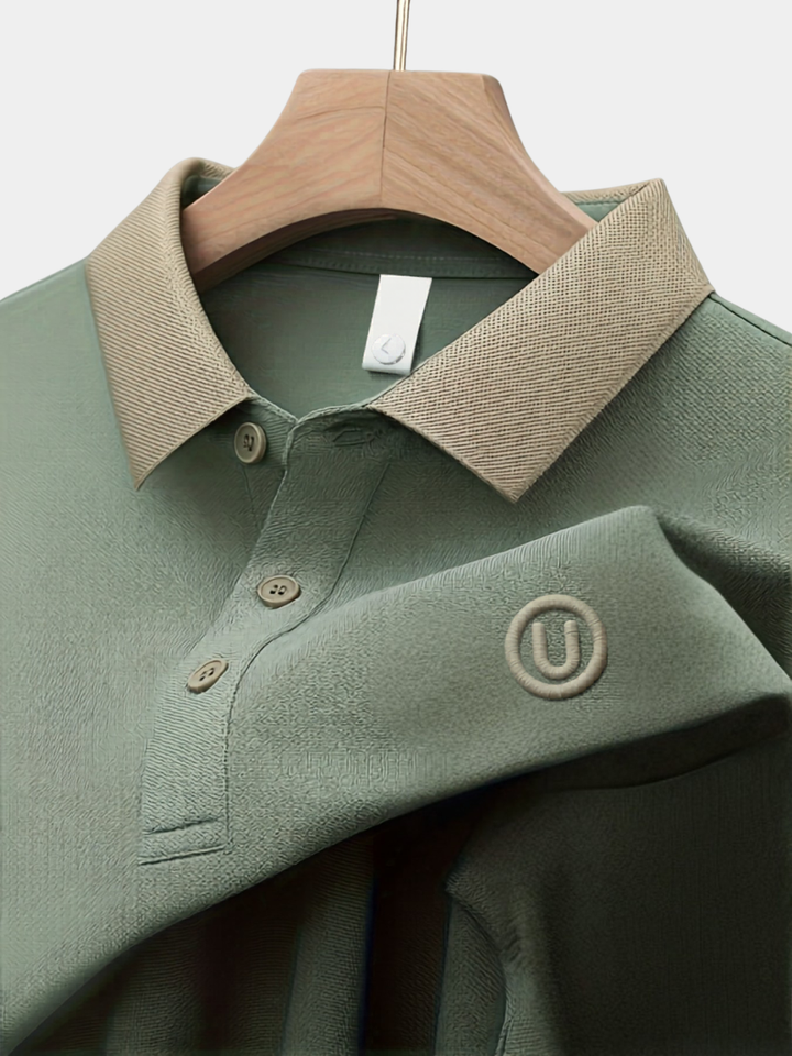 Men's Embroidered Lapel Shirt