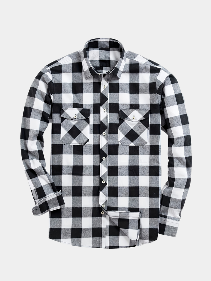 PLAID FLANNEL SHIRT FOR MEN
