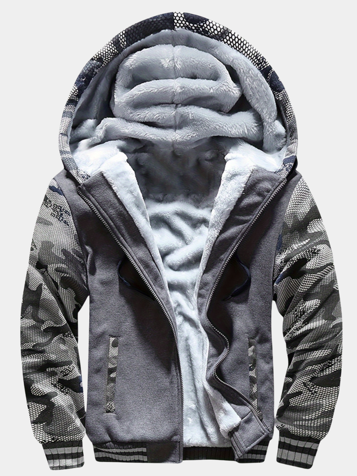 COLOR BLOCK FLEECE HOODIE FOR MEN