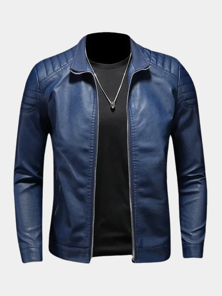 RAISED COLLAR ZIP JACKET FOR MEN