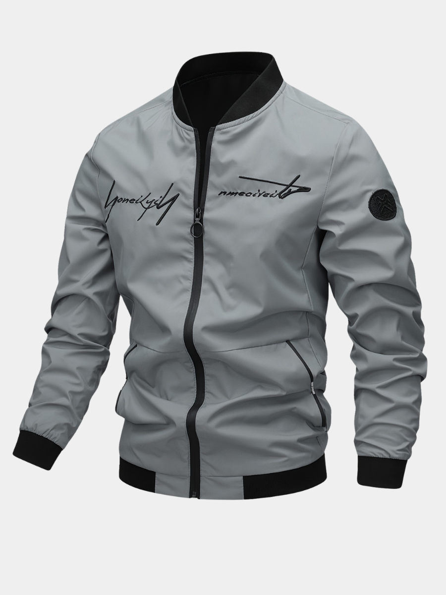 Men's Embroidered Baseball Jacket
