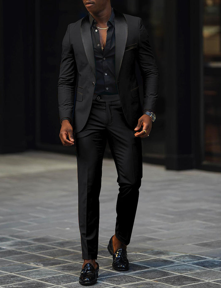SINGLE BUTTON SUIT FOR MEN