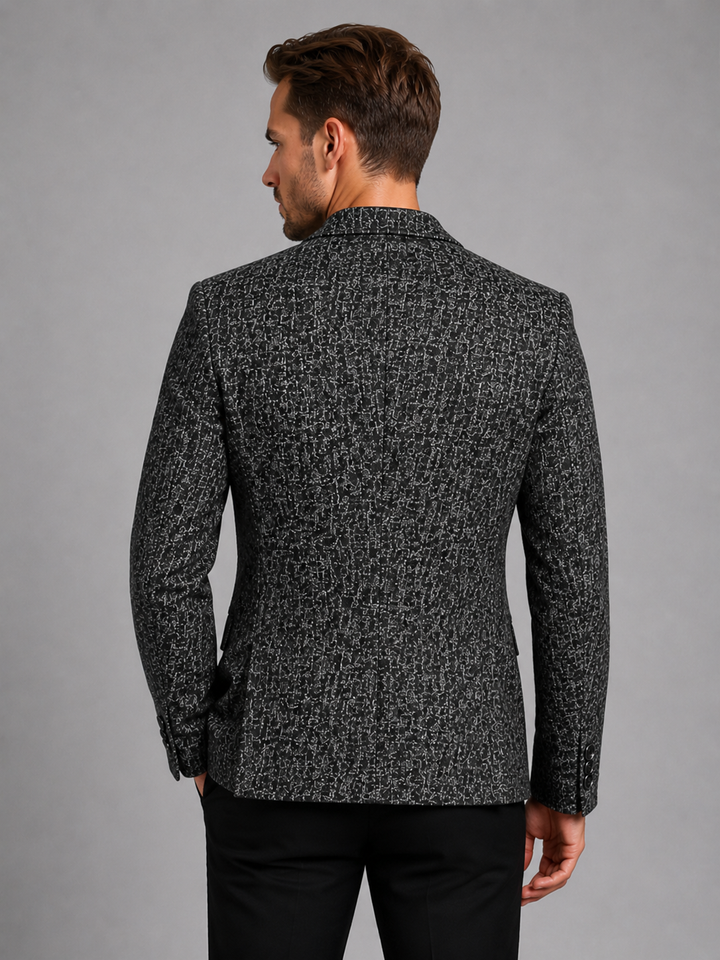 Men’s Slim Fit Tailored Blazer - Smart-Casual Structured Jacket