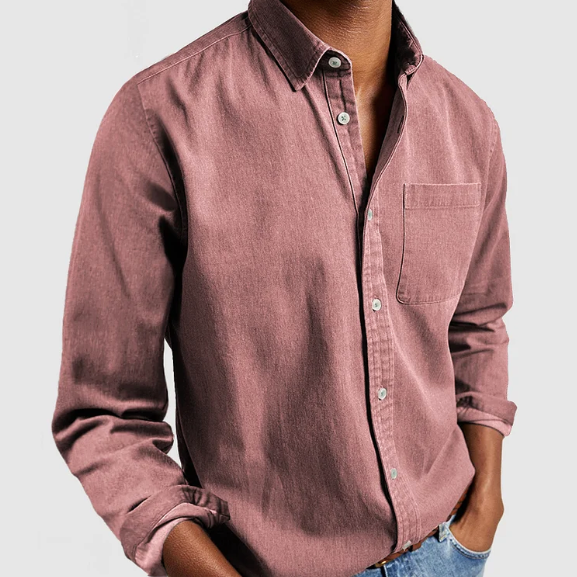 Men's Denim Button Shirt