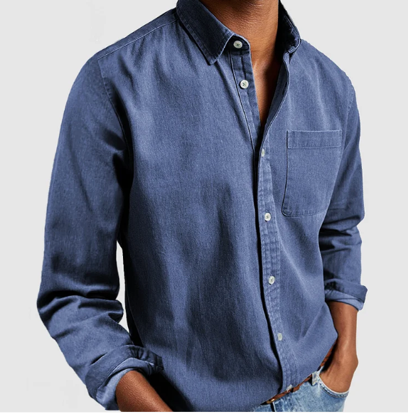 Men's Denim Button Shirt