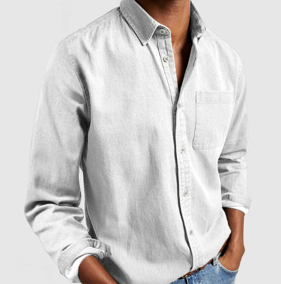 Men's Denim Button Shirt