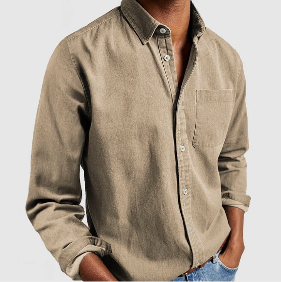 Men's Denim Button Shirt
