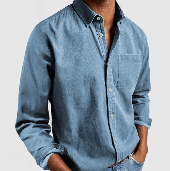 Men's Denim Button Shirt