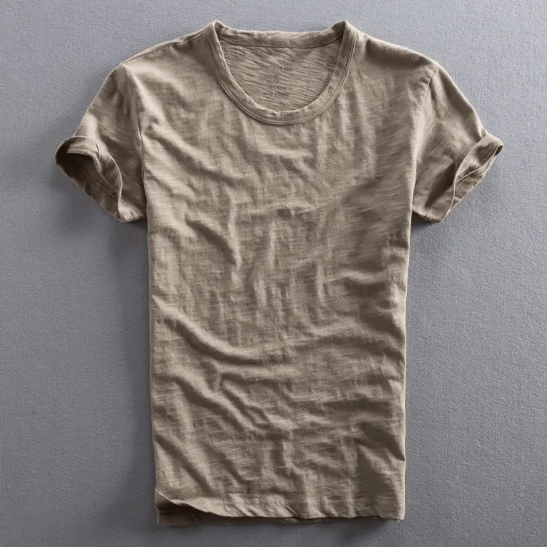 Men's Textured Cotton T-Shirt