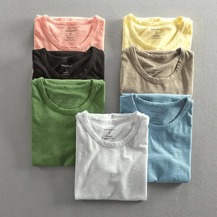 Men's Textured Cotton T-Shirt