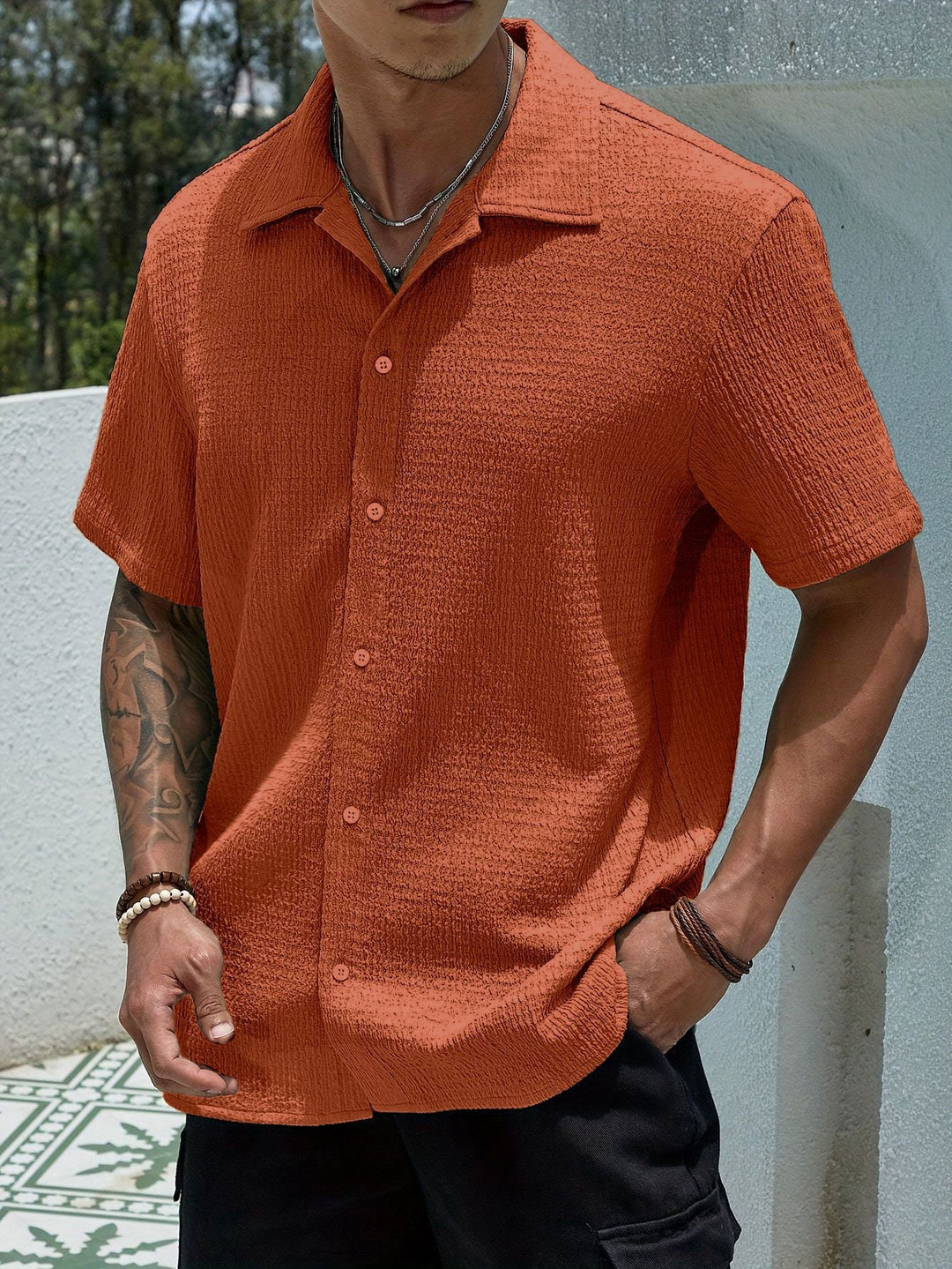 CLASSIC LAPEL SHIRT FOR MEN