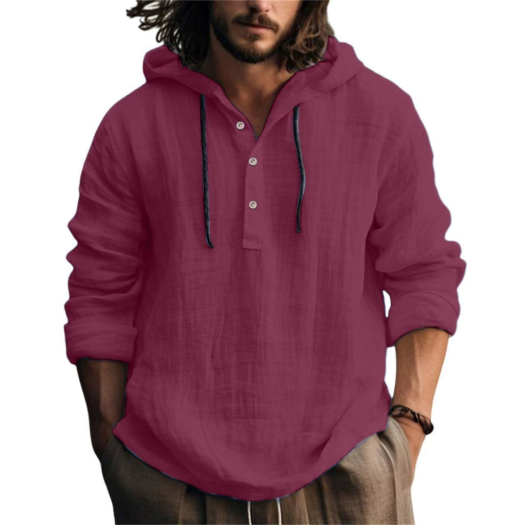RELAXED HENLEY SHIRT FOR MEN
