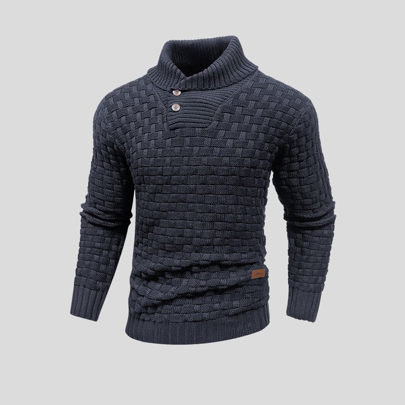 Men's Textured Thermal Sweater