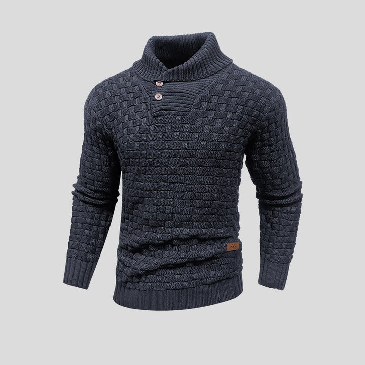Men's Textured Thermal Sweater