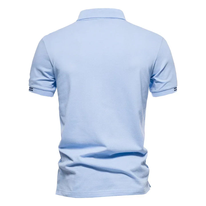 CONTRAST PIQUE POLO FOR MEN