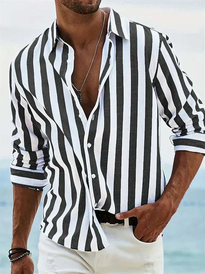 STRIPED SUMMER SHIRT FOR MEN