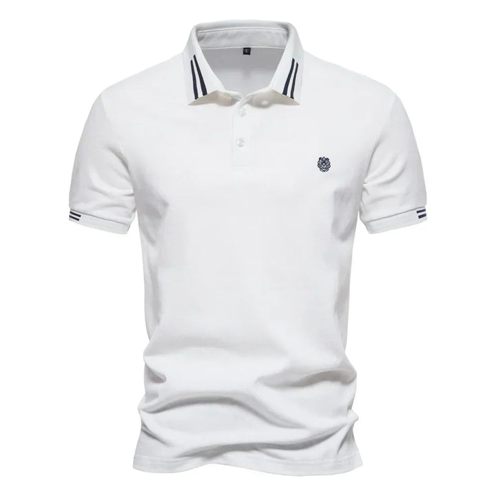 CONTRAST PIQUE POLO FOR MEN