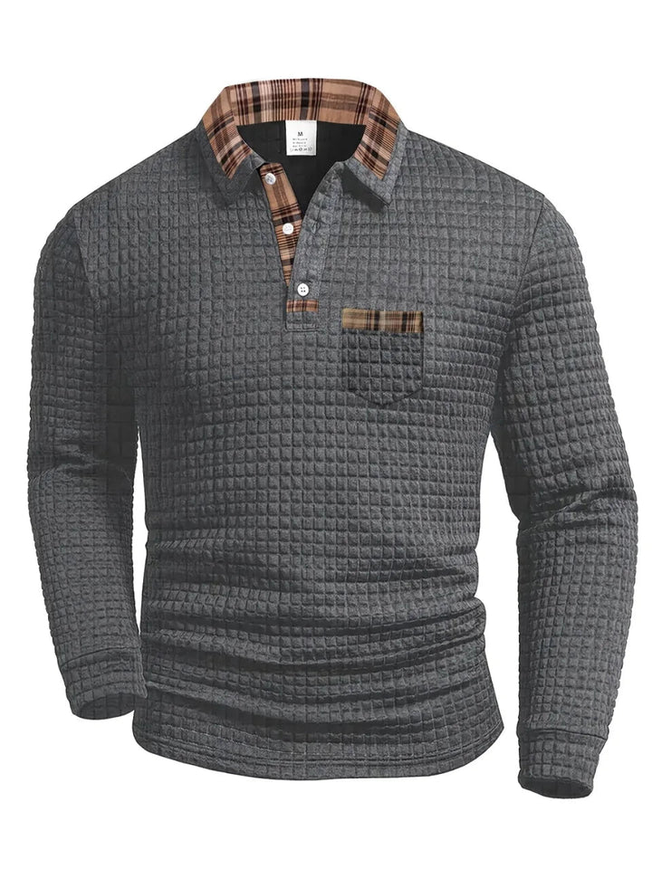 TEXTURED POLO FOR MEN