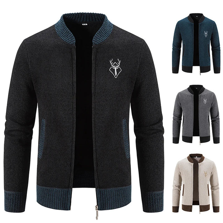 Men's Deer Icon Knit Cardigan