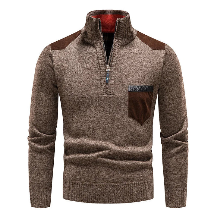 MEN'S FLEECE SWEATER WITH ZIP