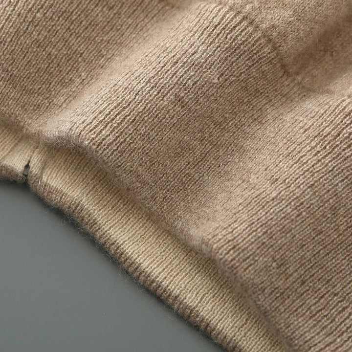 Men's Zippered Knit Cardigan
