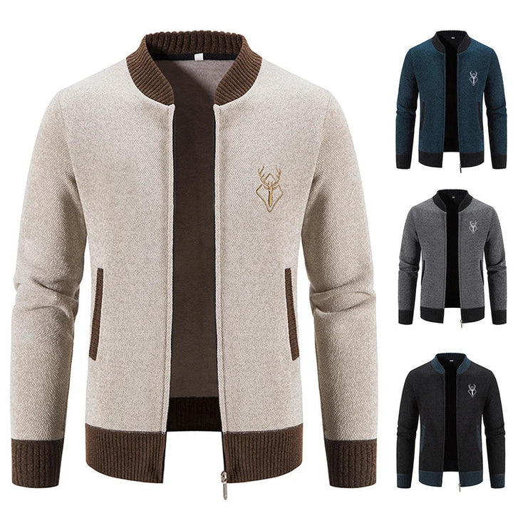 Men's Deer Icon Knit Cardigan