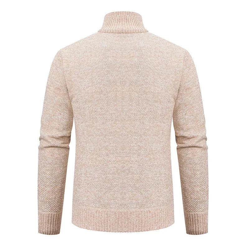 Men's Knit Zip Collar Sweater