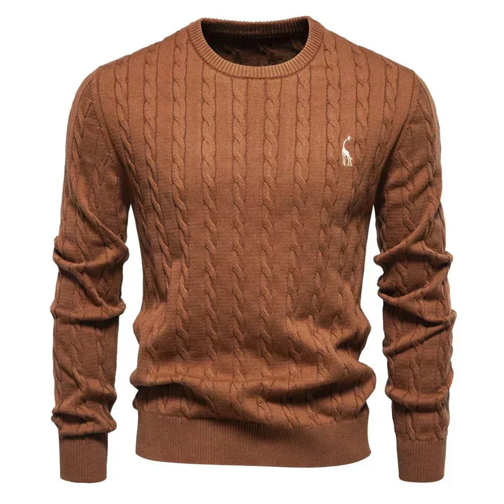 TEXTURED CABLE SWEATER FOR MEN