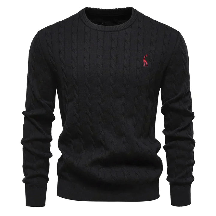 TEXTURED CABLE SWEATER FOR MEN