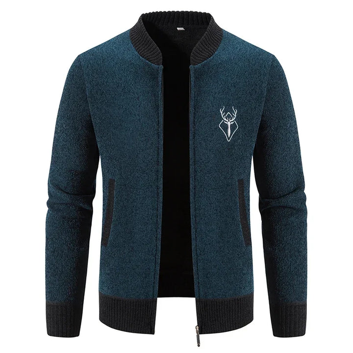 Men's Deer Icon Knit Cardigan